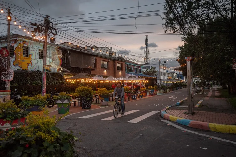 Foto de una de las cuadras del barrio San Felipe en Bogotá