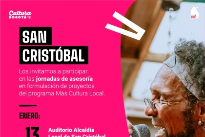 ¿Esperando las convocatorias del Programa Más Cultura Local?   Prepárate con nosotros acompañándonos en las jornadas de asesoría en formulación de proyectos. En estos espacios adquirirás herramientas para postularte en las convocatorias próximas a salir.   Elige la fecha que más te funcione,  ¡Nos vemos! 