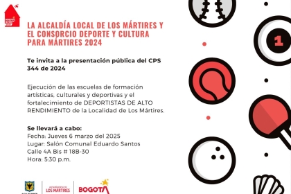 Foto tipo banner con información de evento cultural y deportivo, solo texto