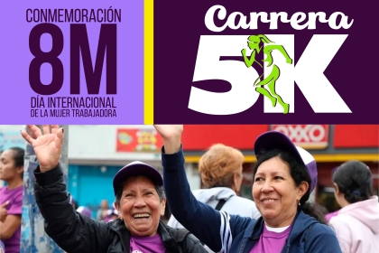 Únete a esta gran jornada deportiva en conmemoración del Día Internacional de la Mujer Trabajadora.