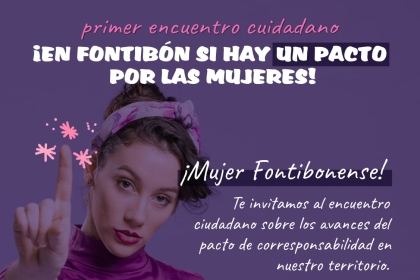 Pieza gráfica de invitación al primer encuentro ciudadano para conocer los avances del pacto de corresponsabilidad. 