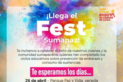 Invitación al Fest Sumapaz. 