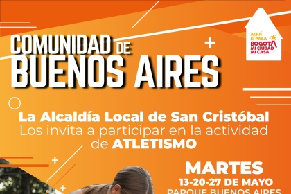 Comunidad de Buenos Aires se unen al atletismo