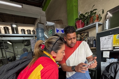 Contratistas de seguridad en el marco del Operativo de inspección y control 