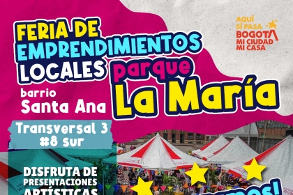 Feria de emprendimientos locales Parque La Maria - barrio Santa Ana
