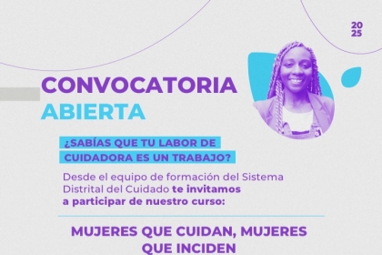 Pieza gráfica sobre Manzanas del Cuidado