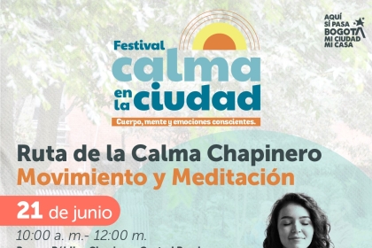 Pieza gráfica sobre Festival Calma