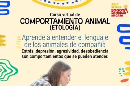 Pieza gráfica de curso de Etología