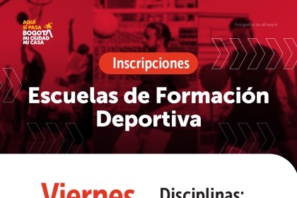 Pieza gráfica que tiene información de las inscripciones.