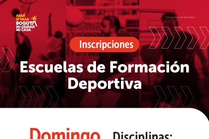 Pieza gráfica que tiene información de las inscripciones.