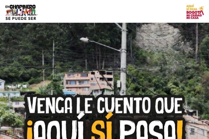 Pieza gráfica sobre evento de legalización en Bosque Calderón Tejada 