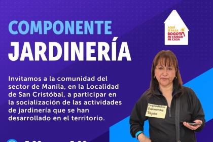 Socialización actividades de Jardinería Manila 