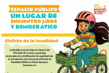 Jornada de sensibilización para ciclistas y entrega de kit