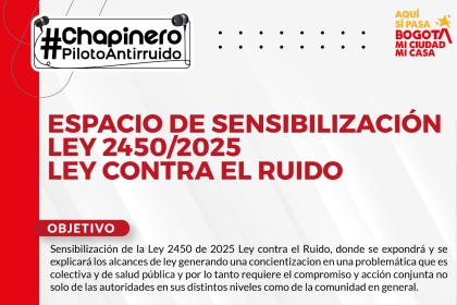 Pieza de jornada de sensibilización de ley contra el ruido
