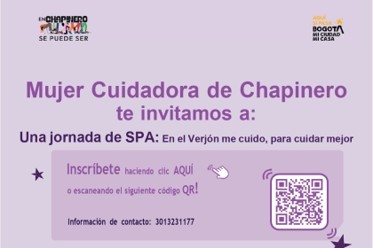 Pieza gráfica sobre jornada de spa para mujeres cuidadoras