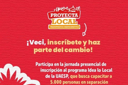 Inscripción al programa Idea lo Local de la UAESP