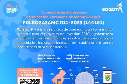 Convocatoria del proceso de selección abreviada de menor cuantía