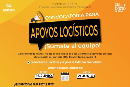 Convocatoria para apoyos logísticos