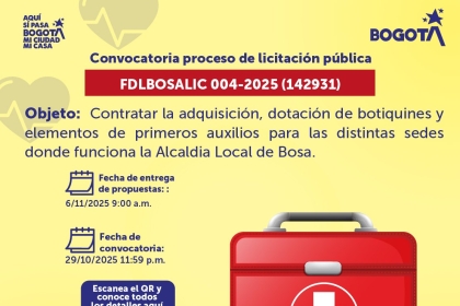 Convocatoria del proceso de selección de mínima Cuantía