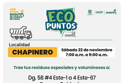 Pieza gráfica de ecopunto