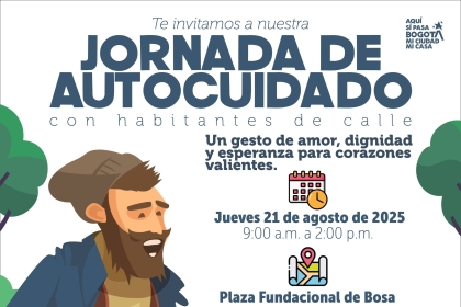 Jornada de autocuidado con habitantes de calle