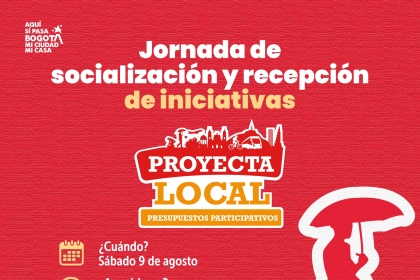 Jornada de socialización y recepción de iniciativas