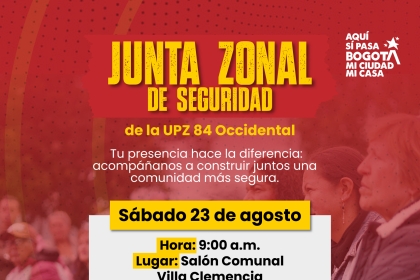 Junta Zonal de Seguridad de la UPZ 84 Occidental