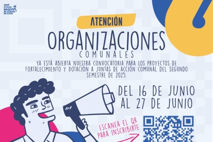 Proyectos de dotación para organizaciones comunales 
