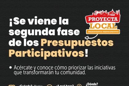 Segunda fase Presupuestos participativos 