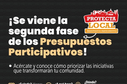 Segunda fase Presupuestos participativos 