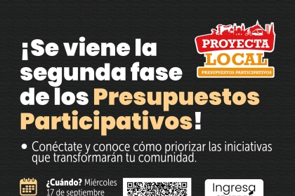 Segunda fase Presupuestos participativos 