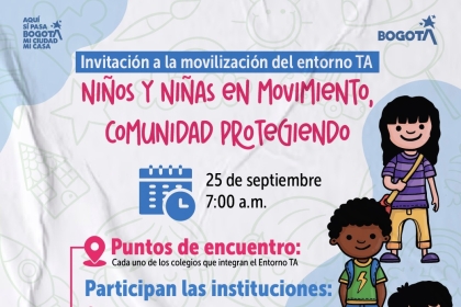 entorno TA “Niños y niñas en movimiento, comunidad protegiendo”.
