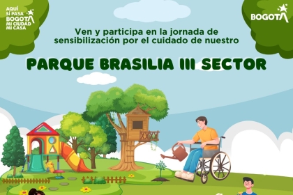 ornada de sensibilización por el cuidado del Parque Brasilia III Sector.