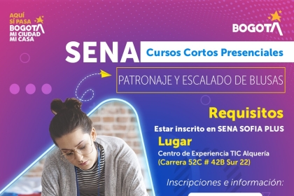 Patronaje y escalado de blusas - Cursos Cortos Presenciales