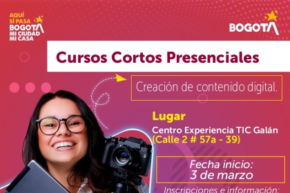 Creación de contenido digital.