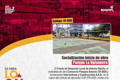 Socialización inicio de obra – Parque La Valvanera