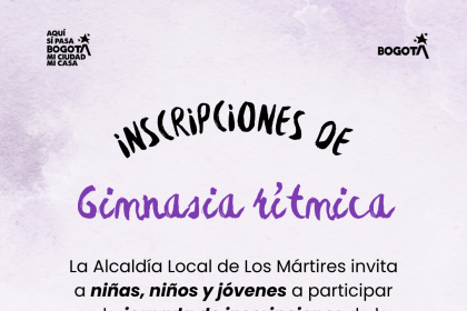Banner de invitación a la comunidad para gimnasia.