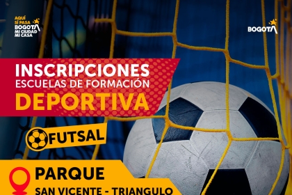 INSCRIPCIONES ESCUELAS DE FORMACIÓN DEPORTIVA - Tunjuelito