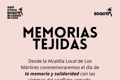 Invitación virtual de Memorias tejidas.