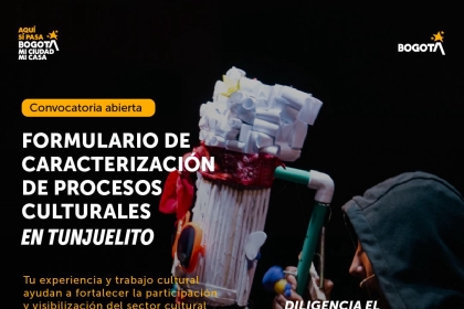 Convocatoria abierta FORMULARIO DE CARACTERIZACION DE PROCESOS CULTURALES EN TUNJUELITO