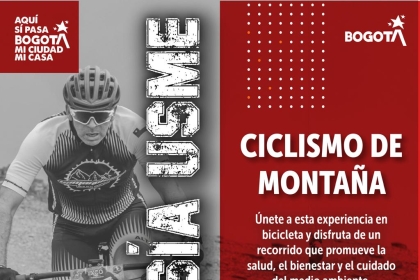 Invitación a inscripción en ciclismo de Montaña en Usme