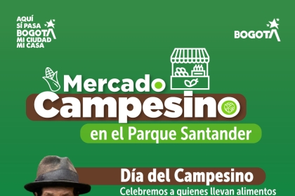 Celebra el Día del Campesino apoyando a los productores locales en el Mercado Campesino del Parque Santander.