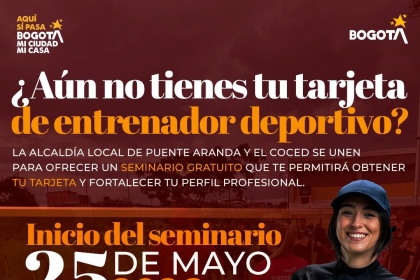 ¿Aún no tienes tu tarjeta de entrenador deportivo?