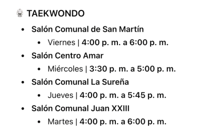 Invitación Escuelas de Formación Deportiva