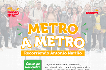 Metro a Metro llega a Antonio Nariño para fortalecer el diálogo con la comunidad