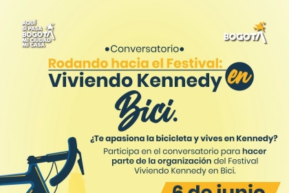 Rodando hacia el Festival Viviendo Kennedy en Bici