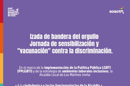 Tu participación fortalece la inclusión, el respeto y el cambio cultural en nuestra localidad.