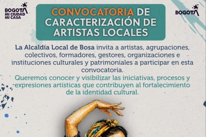 Convocatoria de Caracterización de Artistas Locales en Bosa