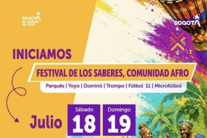 ¡La cultura, el deporte y la tradición se viven en Rafael Uribe Uribe!  Este fin de semana acompáñanos en el Festival de los Saberes de la Comunidad Afro, un espacio para compartir en familia, fortalecer nuestras raíces y disfrutar de actividades recreativas para todas las edades.  🎉 Ven, participa y celebra la riqueza cultural que hace de Bogotá una ciudad diversa e incluyente.