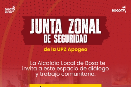 Junta Zonal de Seguridad de la UPZ Apogeo en Bosa
